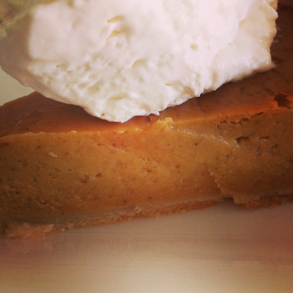 Real Pumpkin Pie with Maple Whipped Cream