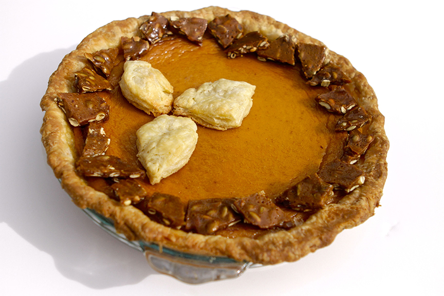 2019 year - Pumpkin Pie with Pecan Brittle 2019 year